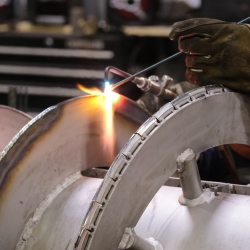 Welder hard surfacing